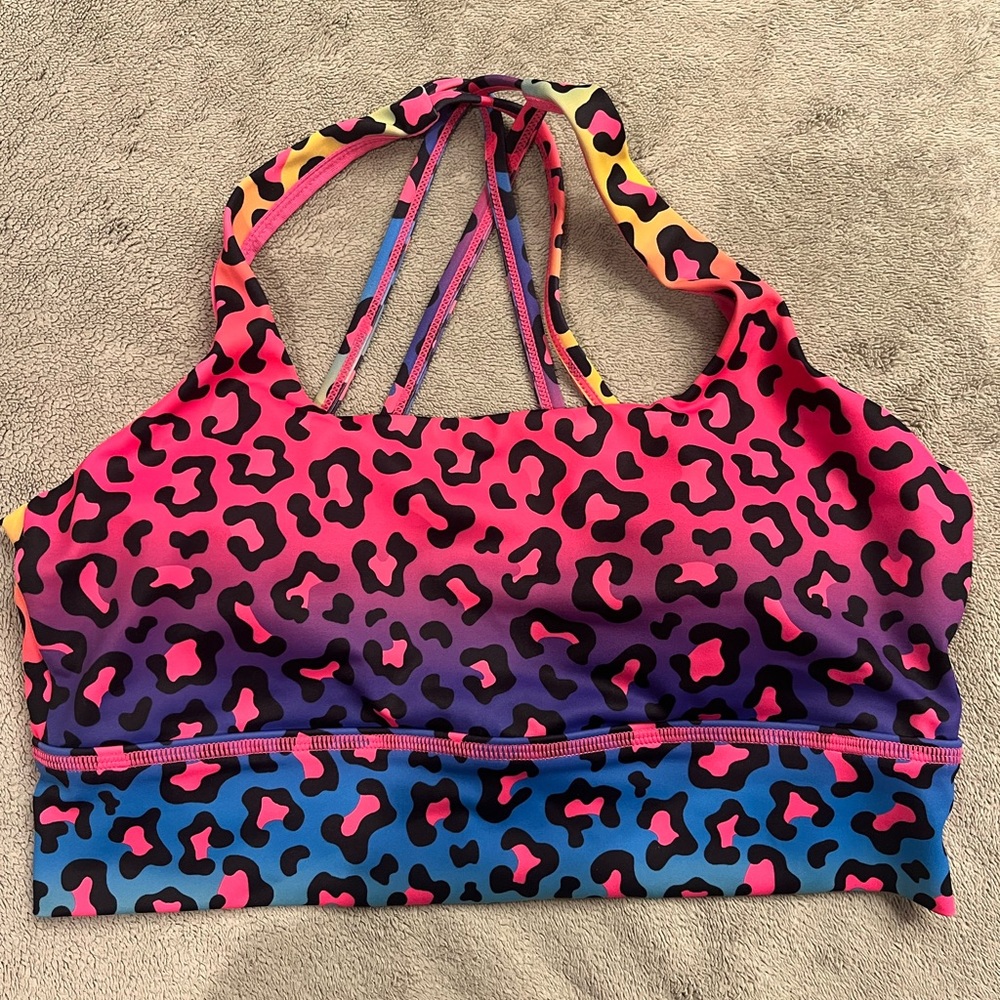 Constantly Varied Gear Rainbow Leopard Sports Bra